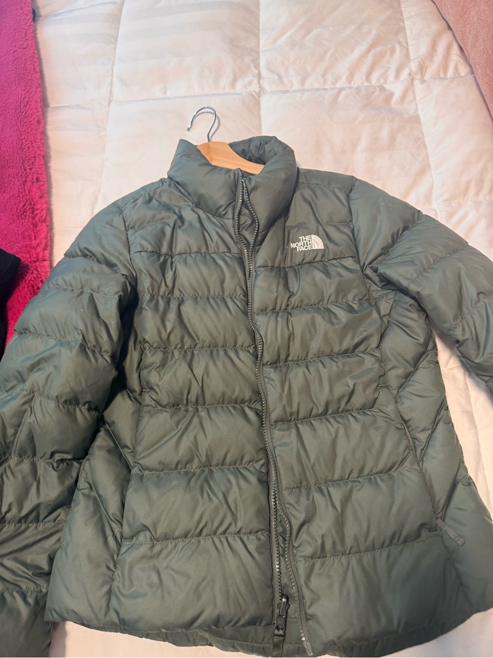 The North Face Green Quilted Puffer Jacket